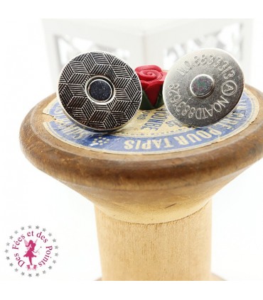 Set Mousquetons et Anneaux D pour sangle - 2.5 cm - Argent