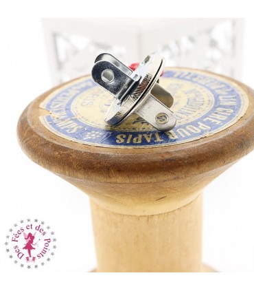 Set Mousquetons et Anneaux D pour sangle - 2.5 cm - Argent