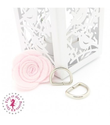 Anneau D -  16 mm - Argent