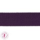Sangle coton - 25 mm - Prune