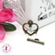 Charm / Fermoir "Coeur Baroque"