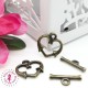 Charm / Fermoir "Coeur Baroque"