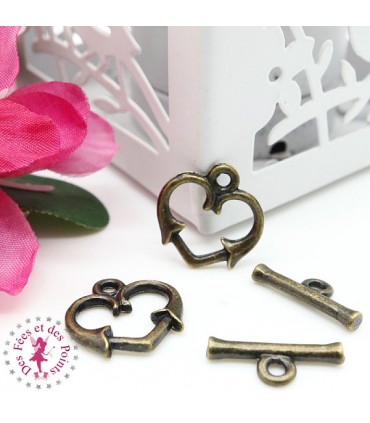 Charm / Fermoir "Coeur Baroque"