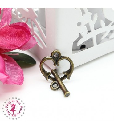 Charm / Fermoir "Coeur Baroque"