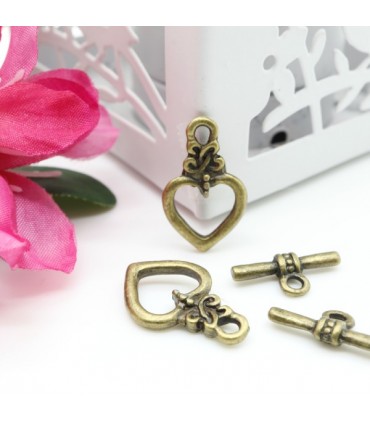 Charm / Fermoir "Coeur Heidi"