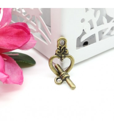 Charm / Fermoir "Coeur Heidi"