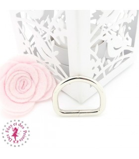 Anneau D -  25 mm - Argent