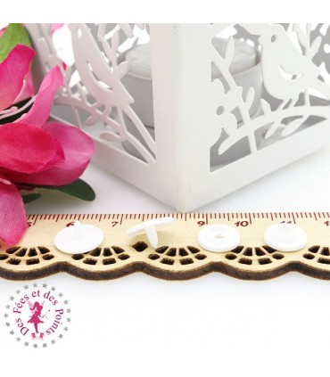 Pressions KAM - Rondes T3 Brillantes - Blanc - B3