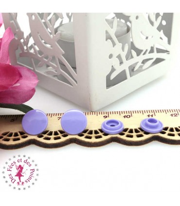 Pressions KAM - Rondes T3 Brillantes - Lavande - B28