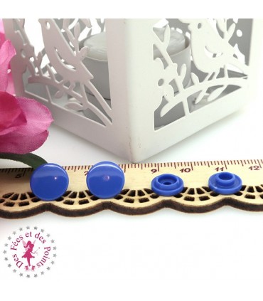 Pressions KAM - Rondes T3 Brillantes - Bleu Roi - B16