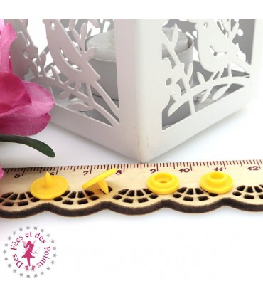 Pressions KAM - Rondes T3 Brillantes - Tournesol - B10