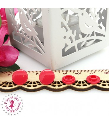 Pressions KAM - Rondes T3 Brillantes - Fuchsia - B33