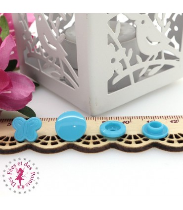 Pressions KAM - Papillons - Bleu Océan - D327