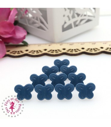 Pressions KAM - Papillons - Denim - D310