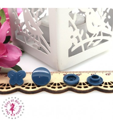 Pressions KAM - Papillons - Denim - D310