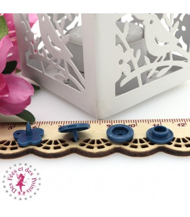 Pressions KAM - Papillons - Denim - D310