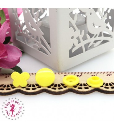 Pressions KAM - Papillons - Citron - B7