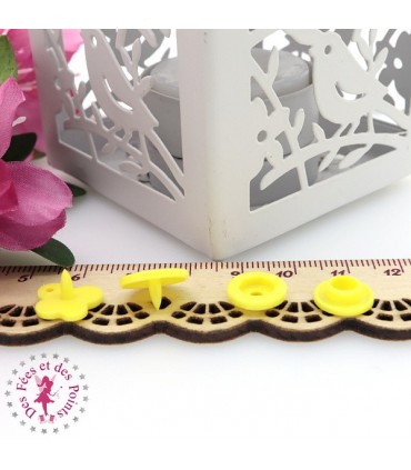 Pressions KAM - Papillons - Citron - B7