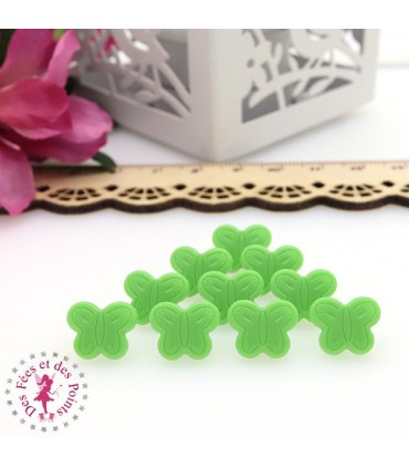 Pressions KAM - Papillons - Vert Printemps - B14