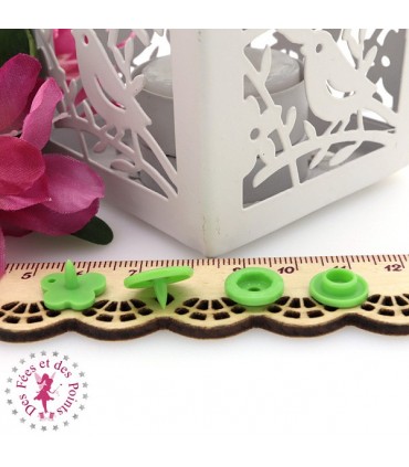 Pressions KAM - Papillons - Vert Printemps - B14