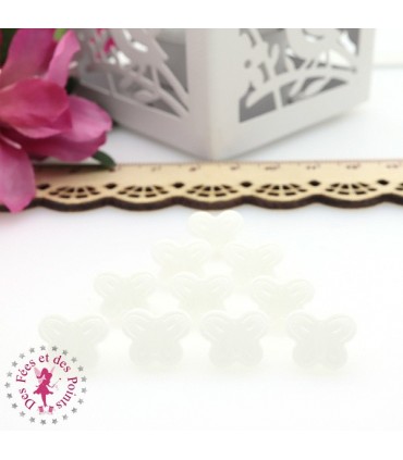 Pressions KAM - Papillons - Blanc - B3