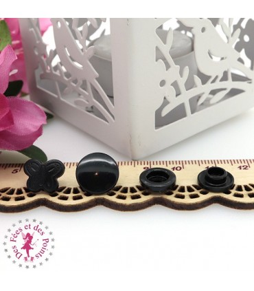 Pressions KAM - Papillons - Noir - B5