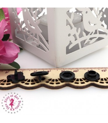 Pressions KAM - Papillons - Noir - B5