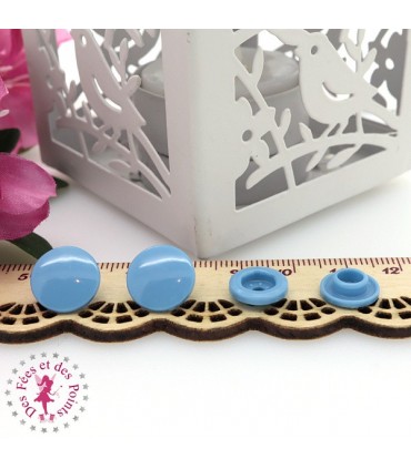 Pressions KAM - Rondes T5 Brillantes - Bleu de France - BG105