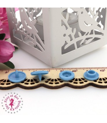 Pressions KAM - Rondes T5 Brillantes - Bleu de France - BG105