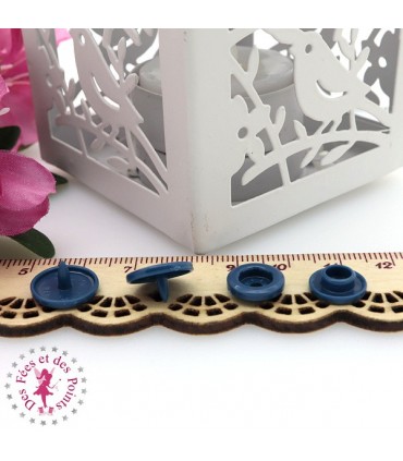 Pressions KAM - Rondes T5 Brillantes - Denim - D310