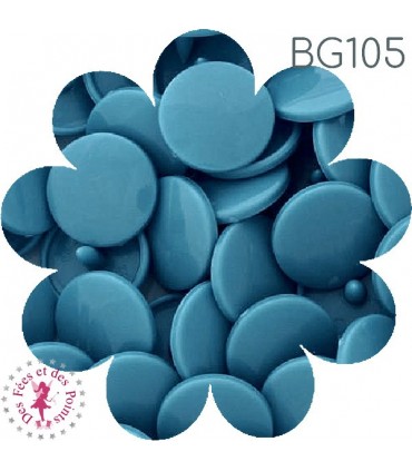 Pressions KAM - Rondes T5 Brillantes - Bleu de France - BG105