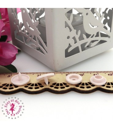 Pressions Kam - Rondes T5 Brillantes - Blush - C207