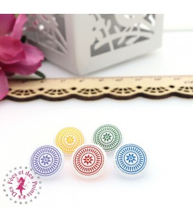 Pressions KAM - Rondes T5 Brillantes - Edelweiss Blanc