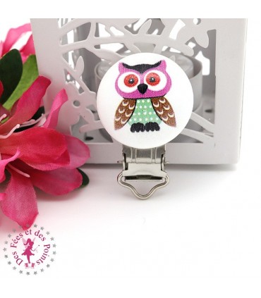 Pince en bois - Hibou