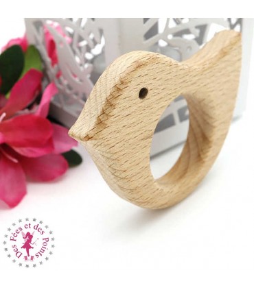 Anneau en bois - Oiseau