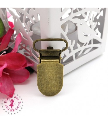 Pince métallique U - Bronze