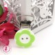 Pince métallique - Fleur - Vert