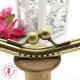 Fermoir métallique "Lunettes" - 19 cm - Lisse - Bronze antique