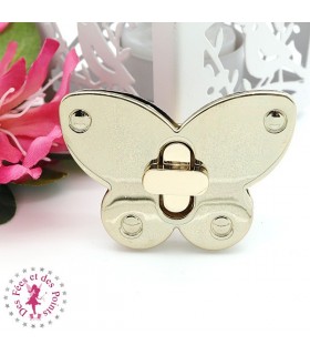 Fermoir à tourner - Grand papillon - Or