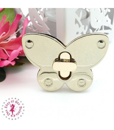 Fermoir à tourner - Grand papillon - Or