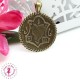 Charm / Pendentif - Hibou & Blazon