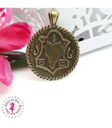 Charm / Pendentif - Hibou & Blazon