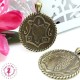 Charm / Pendentif - Hibou & Blazon