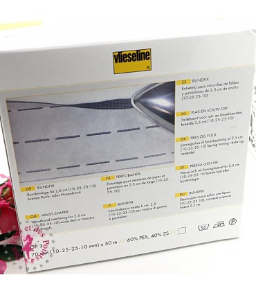 Entoilage/Bande perforée - 70 mm - Bundfix GP3