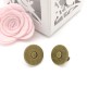 Fermoir magnétique / Aimant -  Rond Extra fin - 18 mm - Bronze