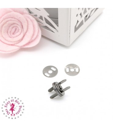 Fermoir magnétique / Aimant -  Rond Extra fin - 10 mm - 5 couleurs