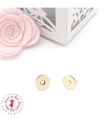 Fermoir magnétique / Aimant -  Rond Extra fin - 10 mm - 5 couleurs