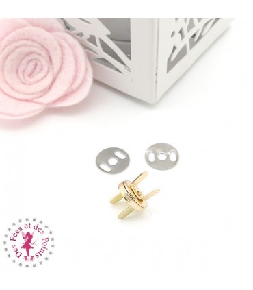 Fermoir magnétique / Aimant -  Rond Extra fin - 10 mm - 5 couleurs