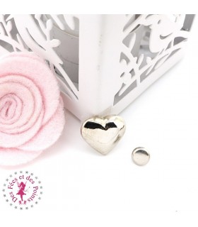 Rivet - Coeur - 16 mm - Argent