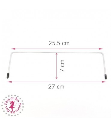 Armatures métalliques - 27 x 7 cm